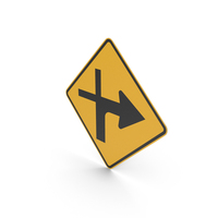 Australian Sign Modified Crossroad Intersection PNG & PSD Images