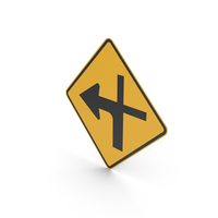 Australian Sign Modified Crossroad Intersection PNG & PSD Images