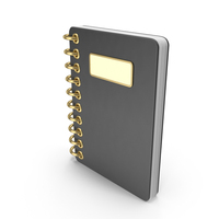 Cartoon Black Notebook PNG & PSD Images