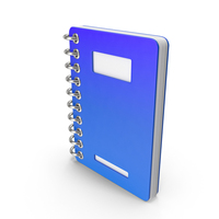 Cartoon Blue Notebook PNG & PSD Images
