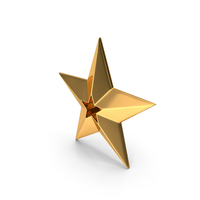 Gold Star Symbol PNG & PSD Images
