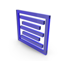 Centre Align Text Icon Glass PNG & PSD Images
