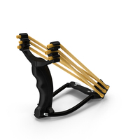 Black Folding Wrist Slingshot Catapult with Lock PNG & PSD Images