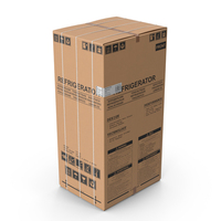Double Door Fridge Cardboard Box New PNG & PSD Images
