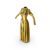 Corset Dress Gold PNG & PSD Images