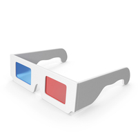 White Cinema Glasses PNG & PSD Images