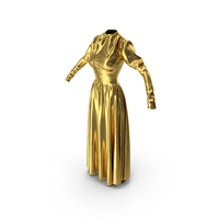 Corset Dress Gold PNG & PSD Images