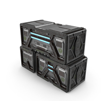 Sci Fi Container Set Of 3 PNG & PSD Images