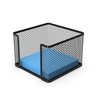 Note Holder With Blue Sticky Notes PNG & PSD Images