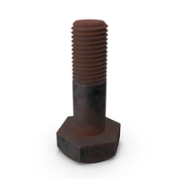 Old Rusty Iron Hex Bolt PNG & PSD Images