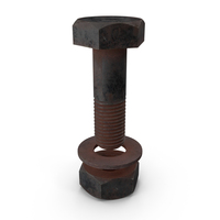 Old Rusty Iron Hex Bolt Set PNG & PSD Images
