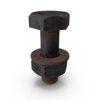 Old Rusty Iron Hex Bolt Set PNG & PSD Images