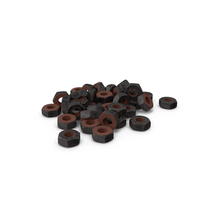 Old Rusty Iron Hex Nuts PNG & PSD Images