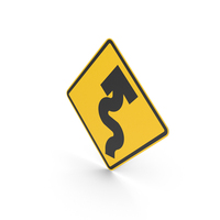 Mexican Sign Winding Road PNG & PSD Images