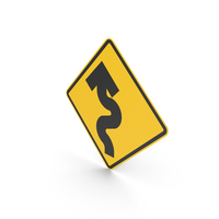 Mexican Sign Winding Road PNG & PSD Images