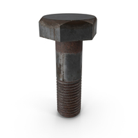 Rusted Metal Hex Bolt PNG & PSD Images