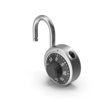 Combination Round Padlock PNG & PSD Images