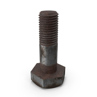 Rusted Metal Hex Bolt PNG & PSD Images