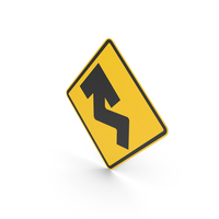 Mexican Sign Sharp Reverse Curve PNG & PSD Images