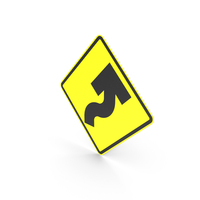 Mexican Sign Reverse Curve Right PNG & PSD Images