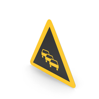 Chinese Sign Traffic Queues Likely Ahead PNG & PSD Images