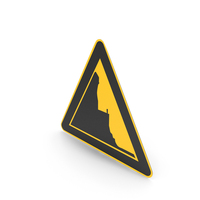 Chinese Sign Road Near Mountain on Left PNG & PSD Images