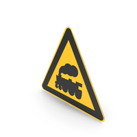 Chinese Sign Locomotive Railroad Crossing Ahead PNG & PSD Images
