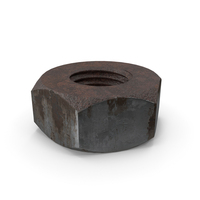 Rusted Metal Hex Nut PNG & PSD Images