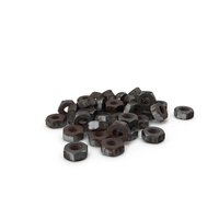 Rusted Metal Hex Nuts PNG & PSD Images