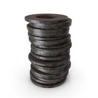 Rusted Metal Bolt Washers PNG & PSD Images