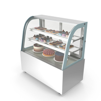 Cakes Showcase White PNG & PSD Images