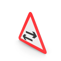 Indian Sign Two Way Traffic On Cross Road Ahead Warning PNG & PSD Images