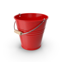 Red Metal Bucket PNG & PSD Images