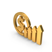 Gold Dollar Profit Icon PNG & PSD Images