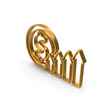Gold Dollar Profit Icon PNG & PSD Images