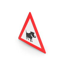 South African Sign Warthogs Ahead PNG & PSD Images