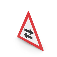 South African Sign Two Way Traffic Crossing Ahead PNG & PSD Images
