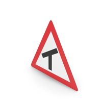 South African Skewed T Junction Ahead Sign PNG & PSD Images