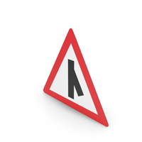 South African Sharp Junction Ahead Sign PNG & PSD Images