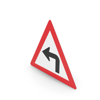 South African Sign Sharp Curve Ahead PNG & PSD Images