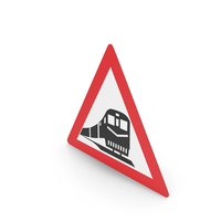 South African Railway Crossing Ahead Sign PNG & PSD Images