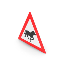 South African Sign Horses Ahead PNG & PSD Images
