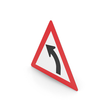 South African Sign Gentle Curve Ahead PNG & PSD Images