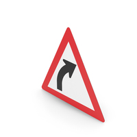 South African Gentle Curve Ahead Sign PNG & PSD Images