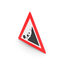 South African Sign Falling Rocks Ahead PNG & PSD Images