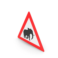 South African Sign Elephants Ahead PNG & PSD Images