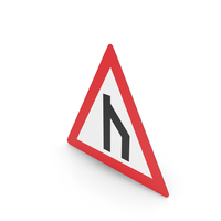 South African Dual Carriageway Ends Ahead Sign PNG & PSD Images
