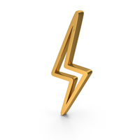 Gold Power Outline Icon PNG & PSD Images
