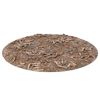 Brick, Wood And Water Debris Circular Terrain PNG & PSD Images