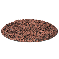 Red Brick Debris Circular Terrain PNG & PSD Images